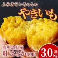 isa741 ふみおじいちゃんのやきいも(紅はるか・計3.0kg) 冷凍 パック 小分け サツマイモ 焼き芋 天然スイーツ 焼芋 紅はるか 【いさ工房】
