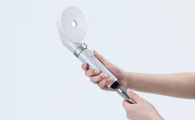 ウルトラファインバブルクレンジングシャワーヘッド SHJ-M01-W シェルホワイト シャワーヘッド 節水 アイリスオーヤマ 水圧 強い ミコラ MiCOLA ウルトラファインバブル JETモデル 高水圧 モード切替 手元スイッチ ミスト バブル ストレート