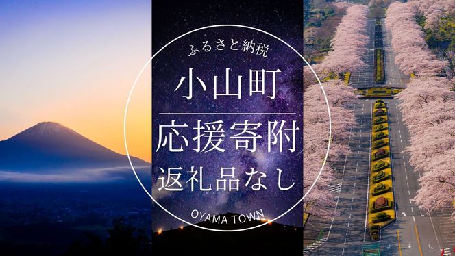 【返礼品なし】小山町への応援寄附　１千円