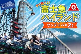 富士急ハイランドワンデイパス ペアチケット 招待券 優待券 ワンデイパス 富士急ハイランド 遊園地 山梨 富士吉田