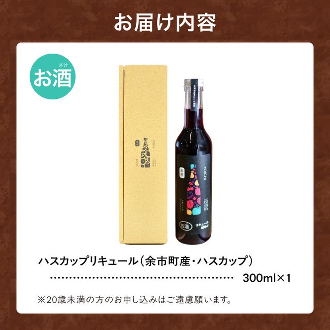 北海道余市 幻の果実 ハスカップリキュール 300ml  希少 レア 特産品 国産 贅沢_Y118-0011