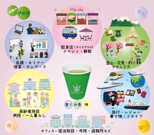 【1-230】松阪茶Leaf Tea Cup 25個入り