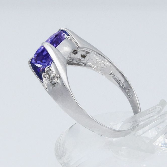 タンザナイト リング 2.0ct Ag900[Pt100] （161195-t） (BR-103)
