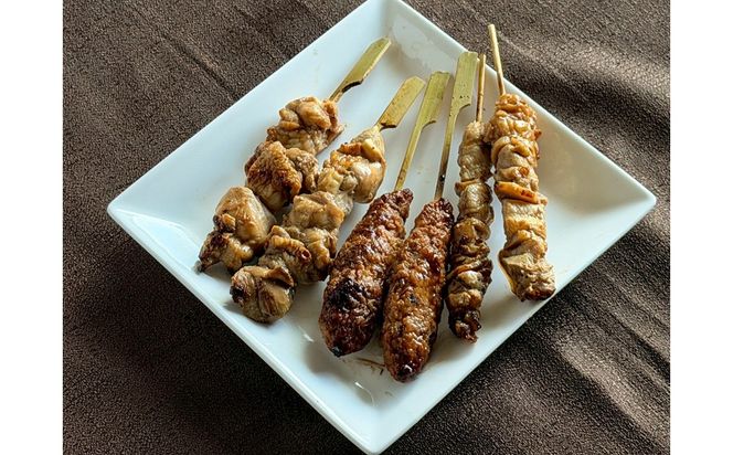 老舗居酒屋「炭火焼き鳥セット(6種×2本)」 焼き鳥 お惣菜 鶏肉 たれ 塩 おつまみ セット 炭火 もも つくね ズリ なんこつ ふるさと納税 焼鳥　AN00132