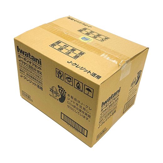 イワタニ CO2排出量実質ゼロのカセットガス（12本入り） CB-250S-GRJ【FI08W】