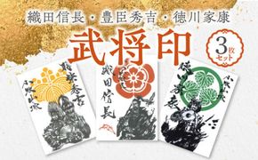 織田信長武将印・豊臣秀吉武将印・徳川家康武将印3枚セット [063K05]