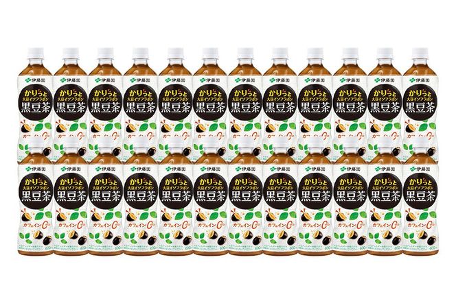 かりっと大豆イソフラボン黒豆茶　600ml×24本【2ケース】 [ノンカフェイン ヘルシー お茶 ペット飲料 伊藤園 まとめ買い 箱買い]|10_itn-164801