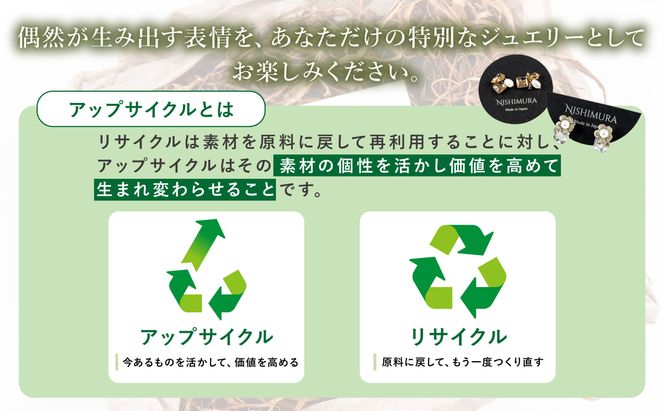 upcycle 銅切粉のピアス／イヤリング