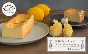 淡路島レモンのバスクチーズケーキ 480g　チーズケーキ 洋菓子 デザート お取り寄せ 冷凍