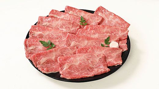 【げんさん】近江牛A5ランク希少部位みすじ　すき焼・しゃぶしゃぶ用【800g】【DG01W】