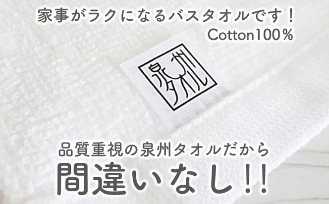 knt0046 泉州タオル「家事がラクになるバスタオル」セット（パステル系）