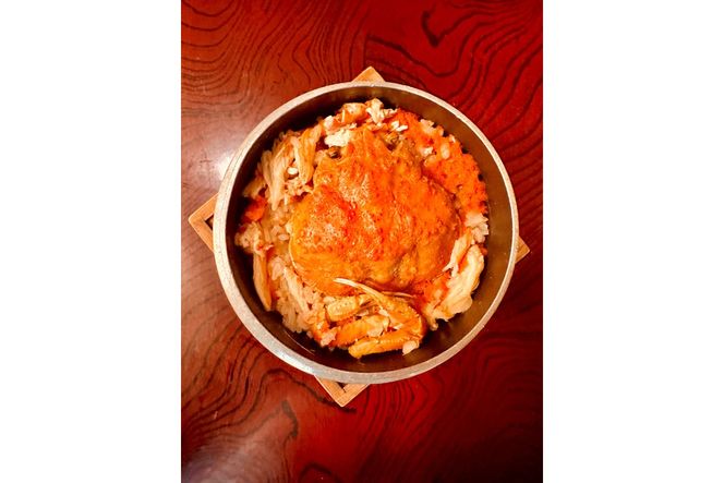 板前仕立て 勢子ガニの甲羅盛り 3個　EK00013