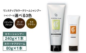 【色が選べる！2本セット】リシリアフレル ワンステップ カラークリームシャンプー+リシリアフレル カラーケアクリーム 糸島市 / 株式会社ピュール[AZA261] ヘアケア カラーケア ダメージケア うねり パサつき 紫外線対策 ツヤ