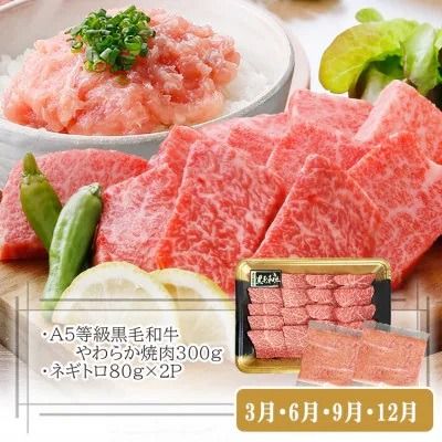 定期便【3回配送】枕崎お楽しみ便(A5黒毛和牛・豚ロース・黒豚ハンバーグ・かつお丼)LL-6037 【1473519】