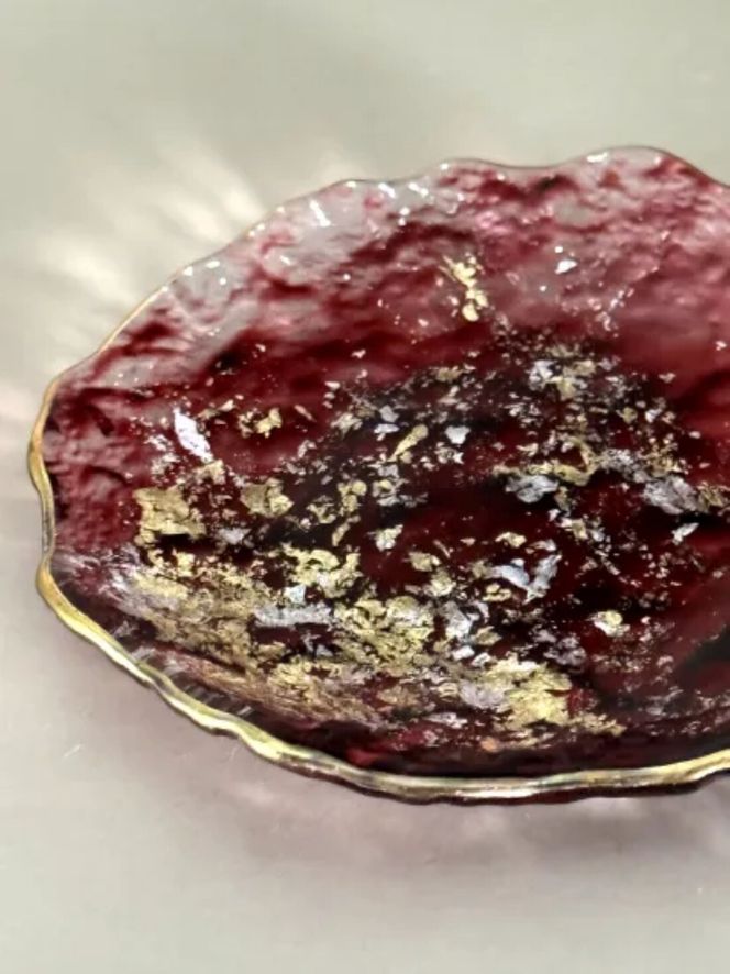 豆皿 口金ロック グラデーションレッド ［NF163］ 303446_CU90077VC02