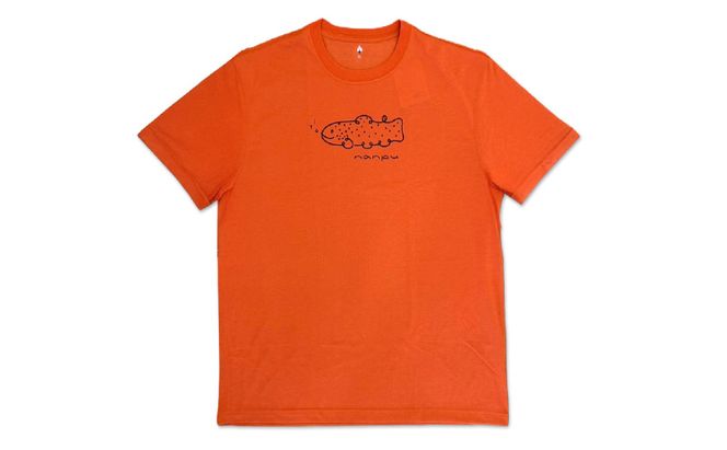 nanpu イトウ Tシャツ S サイズ  オレンジ 北海道 南富良野町 限定デザイン オリジナル