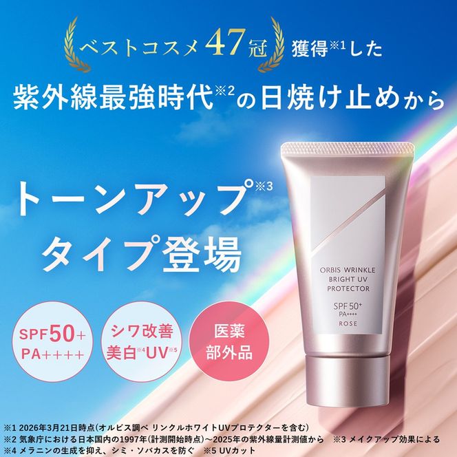 オルビス リンクル ブライト UV プロテクター N ローズ 医薬部外品 UVカット 日焼け止め 静岡県 袋井市