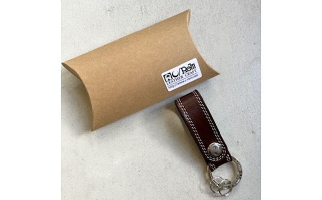 革小物 キーホルダー（ダークブラウン）レザー製品 革製品　LC00025