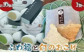 〈御菓子司 恵那福堂〉ふわ福10個＋幻のおこげ1個 和菓子 お茶菓子 お茶請け お菓子 菓子 食品 F4N-2452