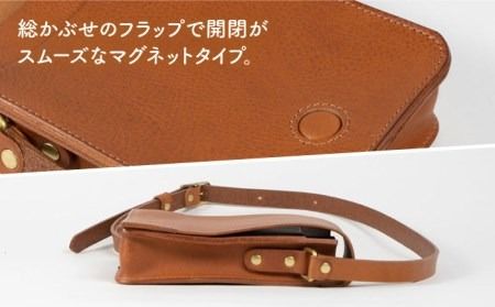 マグネットフラップ の ショルダーバッグ 糸島市 / LADIES&GENTLEMEN 鞄 レザー 革製品 革鞄 カバン [ADK038]