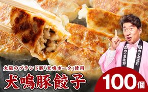 G5633 犬鳴豚餃子 100個【国産 豚肉 ぶたにく 犬鳴ポーク 焼くだけ 人気 総菜 冷凍】