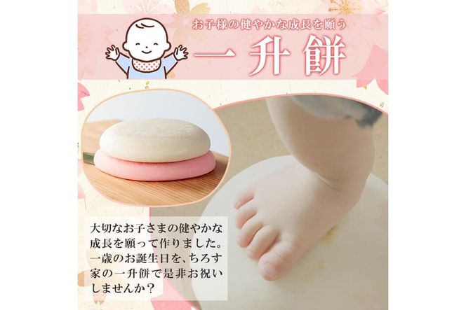 a952 選べる!一升餅(白・紅・紅白セット)【ちろす家】姶良市 おもち 餅 背負い餅 餅踏みお祝い 1歳 男の子 女の子 誕生日 ベビー イベント 真空パック 冷凍