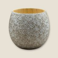 木製 エッグカップ 乱糸マット仕上げ 純白［NF121］ 303446_CU90053VC03