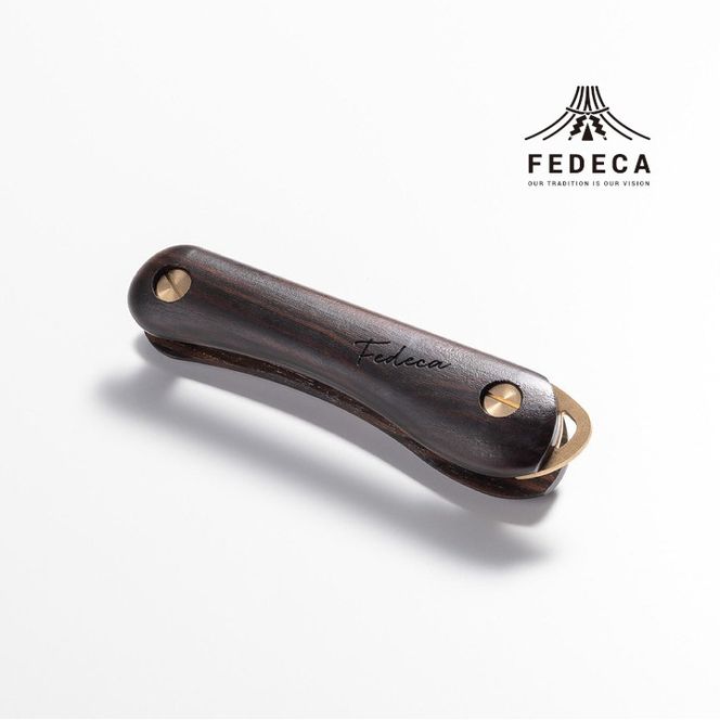 【FEDECA】キーオーガナイザー プレーン黒檀 001236