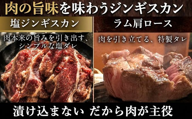 塩ジンギスカン500g ラム肩ロース500g セット 選べるパック数 各 1 / 2 / 3 パック 回数 1回 / 3回 / 6回 / 12回 MROA272-v