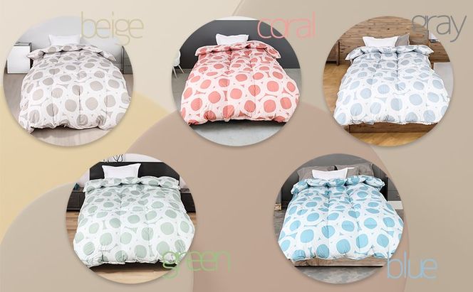 【５色展開】洗える羽毛合い掛け布団シングルダウン90％350dp北欧デザイン羽毛1.2kg洗濯可羽毛布団 寝具 