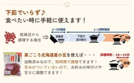 「菜ごころPLUS 北海道産小豆 160g」×10袋 ※離島への配送不可