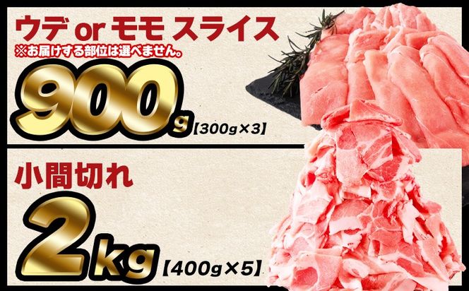 ＜豚肉バラエティー詰合せセット 4.1kg＞入金確認後、1ヶ月程度で出荷 【国産 宮崎県産 ぶた にく 精肉 とんかつ トンカツ 焼肉 焼き肉 スライス 小間切れ 豚こま 詰め合わせ 6種類 肩ロース ウデ ミヤチク 宮崎県 国富町】【b0951_my】