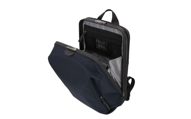 アルコ バックパック ネイビー AR03-110 / リュック リュックサック ビジネスリュック ワンタッチ開閉 荷重分散 丈夫 耐久性 キーロック 防水 キャリー通し メンズ レディース バッグ かばん カバン 鞄 tondo Arcoアートフィアー