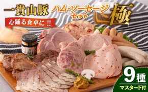一貴山豚 ハム・ソーセージ 9種セット 『極』 糸島市 / いきさん牧場 豚 肉 [AGB024] 豚肉 セット ハム ソーセージ セット スライス スモーク ギフト セット