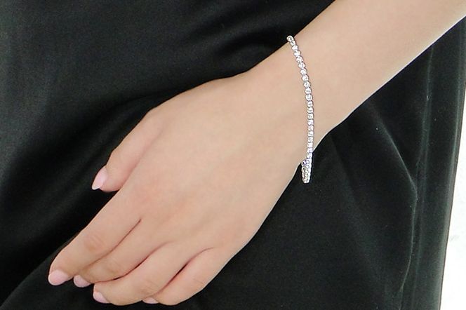 pt900【3.0ct】ダイヤモンド テニス ブレスレット CSBL00018-pt SWAV080