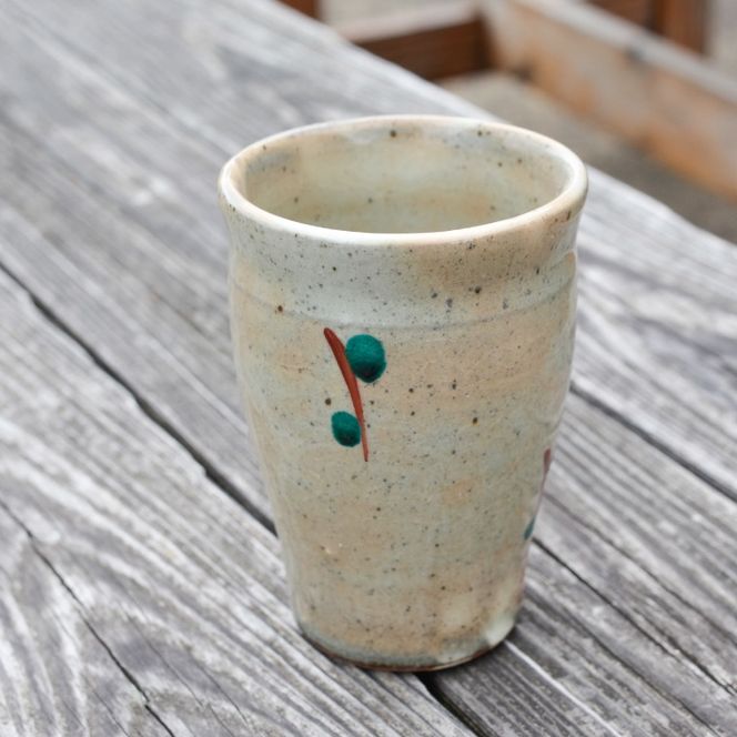 【益子焼】フリーカップ 1個入 | 村澤陶苑 フリーカップ 益子焼 絵入り 赤絵 贈り物 ギフト【食洗機〇 レンジ× オーブン×】(BV006)