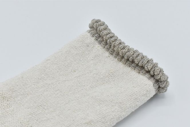 内側シルクのおやすみレッグウォーマー2本セット(ブラック) //  靴下 温かい 温活 ルームソックス 冷え  オーガニックコットン　シルク 足元 靴下 くつした ソックス レッグウォーマー日本製 国産 奈良県 広陵町