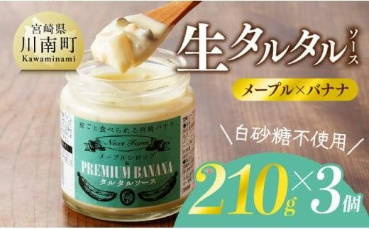 生タルタルソース(メープル×バナナ) 210g×3個 [ バナナ メープル ソース 調味料 ][D05801]
