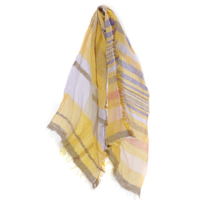 tamaki niime播州織コットン100％ルーツショール（中判）（22-4 ）