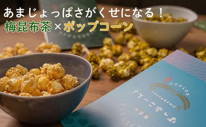 【孔葉堂】ぽっぷこーんぶ2種セット・香葉茶付き | 京都 お茶 人気［ 京都 お茶屋が作ったポップコーン 梅昆布茶と相性抜群 お茶 こんぶ茶 新年 おもてなし 人気 おすすめ お取り寄せ 通販 送料無料 ふるさと納税 ］ 261009_B-NT05