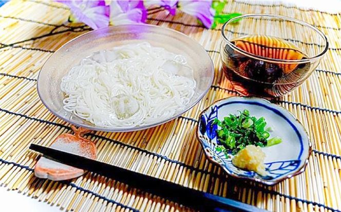 【つるっと！のどごし】島原手延そうめん 担々スープ 3食セット（50g×6束）/ 麺 乾麺 手延べ そうめん 素麺 そうめん ソーメン 担々麺 / 南島原市 / 三和サービス株式会社[SGB001]