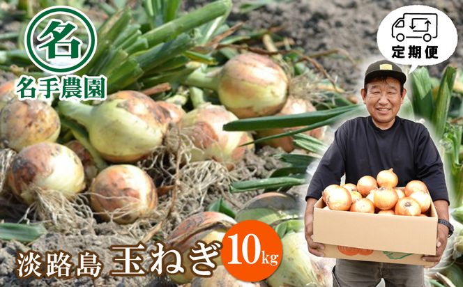 【定期便】名手農園の淡路島特産玉ねぎ10kgの12ヶ月コース　[たまねぎ 玉ねぎ]