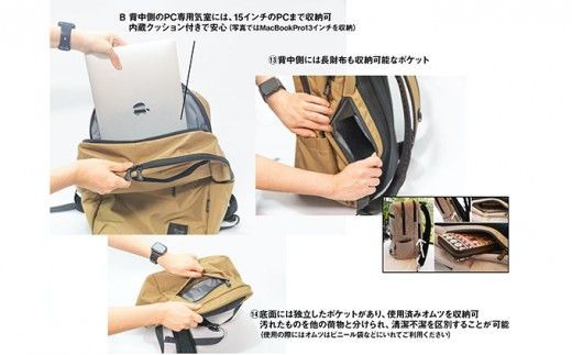 ベビサポバッグ【ベージュ】 ファッション リュック 