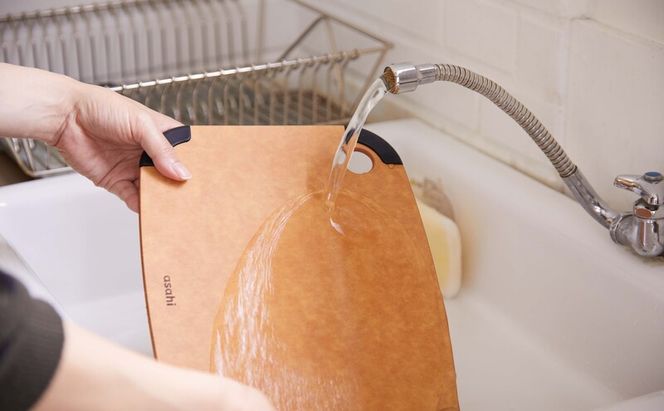 [ ミクロまな板 (L) (M) (S) セット 茶 ] アサヒ軽金属 