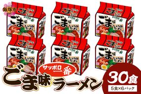【A6-040】サッポロ一番ごま味ラーメン30食(5食×6パック)