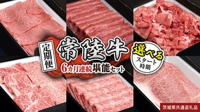 ＼ 選べるスタート月 ／【定期便】【全6回】『常陸牛』人気6か月堪能セット（6か月連続でお届け） お肉 肉 牛肉 赤身 切り落とし 黒毛和牛 和牛 国産黒毛和牛 国産牛 (茨城県共通返礼品) [ BX19-56-NT ]