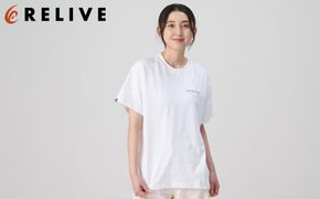 【数量限定】リライブシャツプレミアム/コットン/ロゴ有/ホワイト（Mサイズ）【ファッション 服 Tシャツ カットソー 衣料 トップス 女 男 スポーツ ゴルフ ウェア アウトドア 仙台市 リラックス カジュアル シンプル トレンド 春 夏 秋 冬 メンズ レディース ユニセックス】 041009_ES001VC03