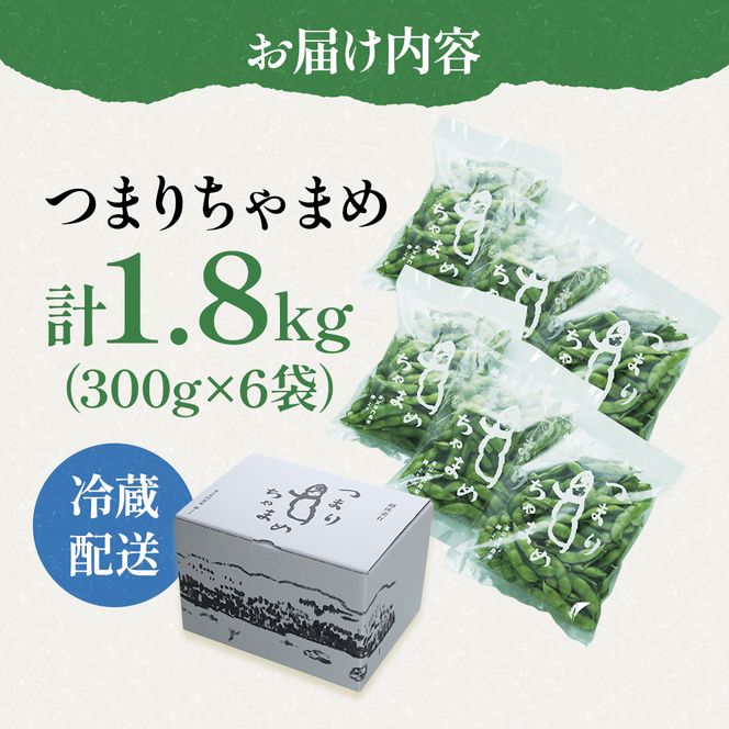 【令和8年産】 つまりちゃまめ 1.8kg（300g×6袋） 茶豆 枝豆 えだまめ 豆 野菜 新潟 十日町市