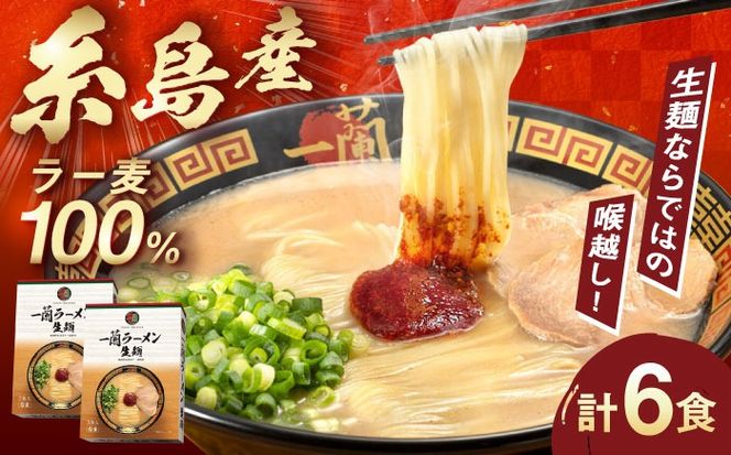 一蘭ラーメン生麺セット 3食×2個 糸島市 / 一蘭[AMB014]