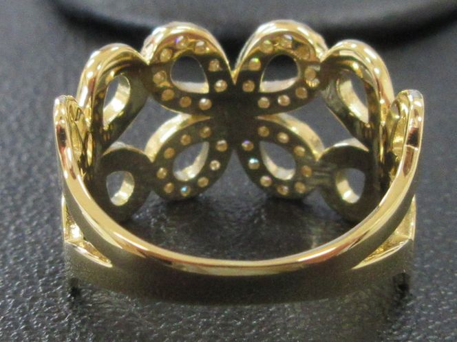 K18YG 0.18ct ピンキーリング SWCB002-yg